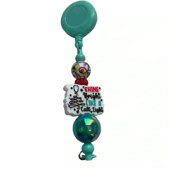 Badge holder Christmas shine bright like a call light - Picture 1 of 1